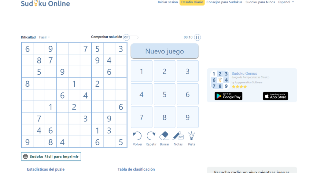 sudoku online