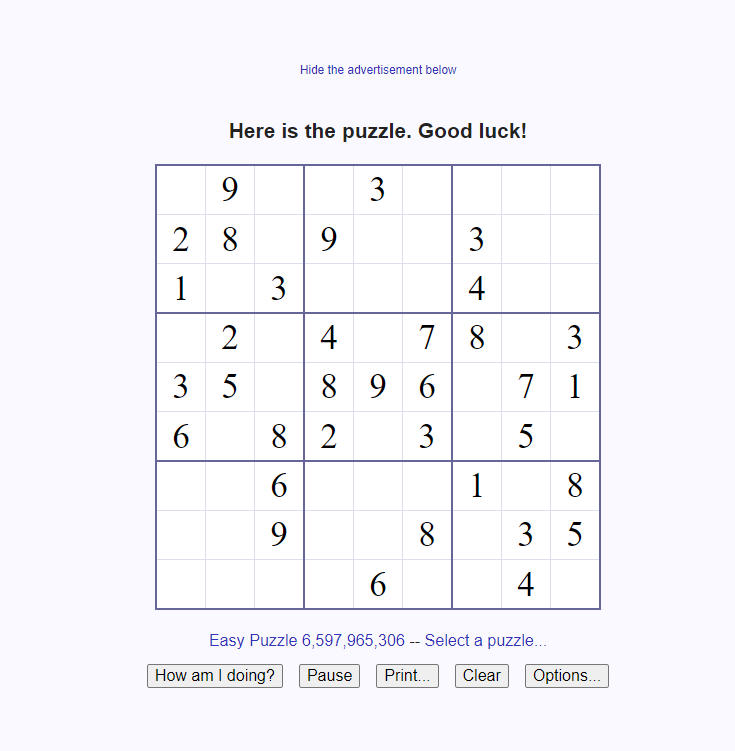 websudoku